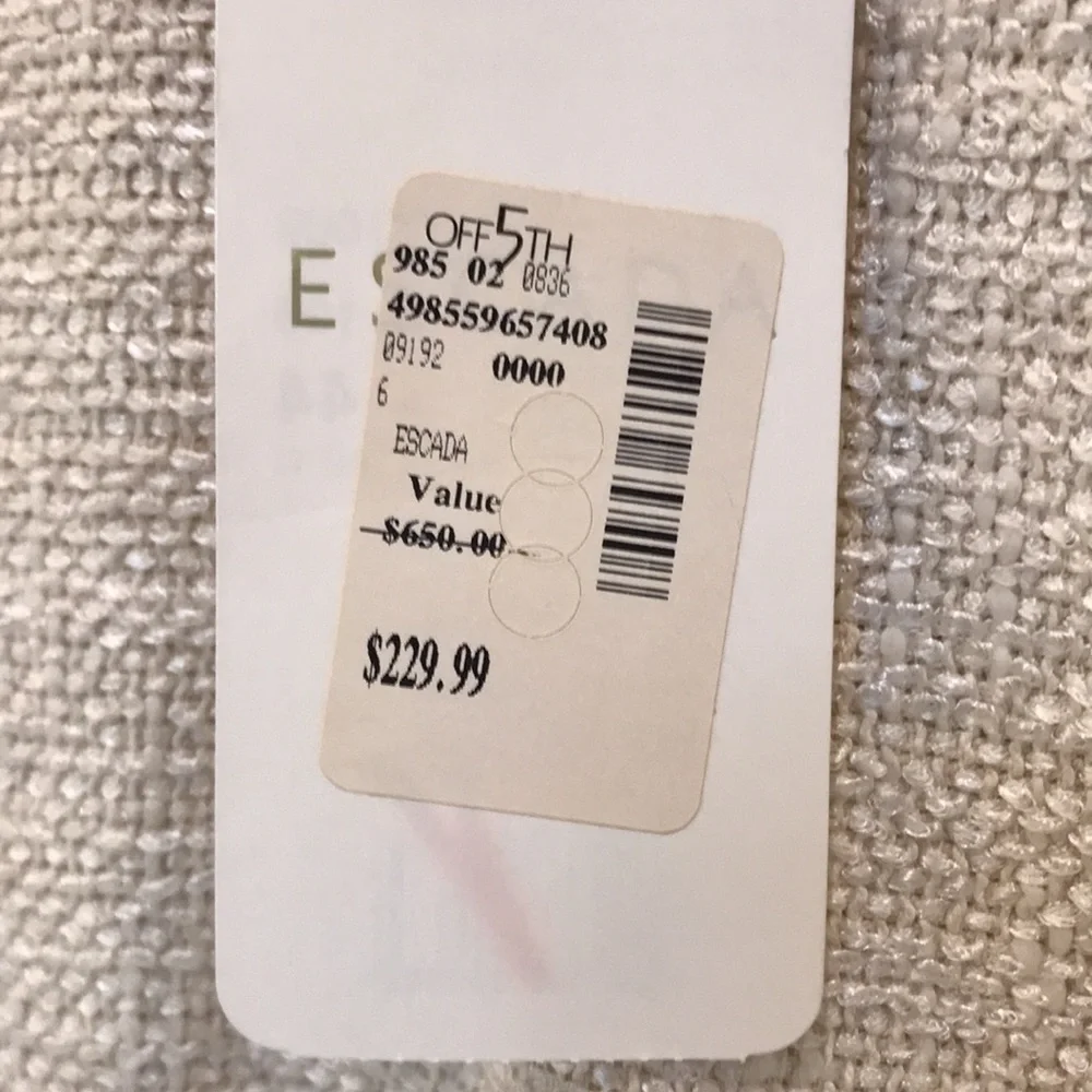 NWT Escada linen/cotton skirt - Picture 5 of 8